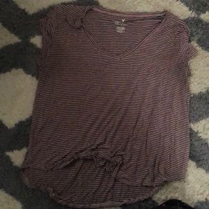 american eagle soft and sexy striped vneck